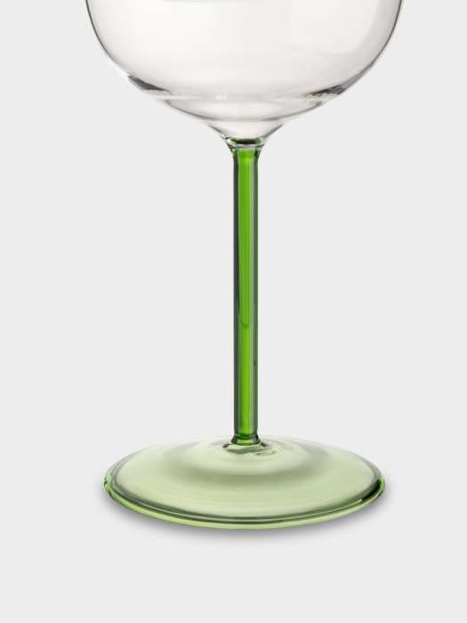 Бокал для вина, 550 мл, стекло Б, зеленая ножка, Лимон, Lemon ANNA LAFARG ANLAF-QL25-2