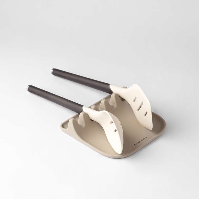 Подставка для кухонных инструментов smart helper, 17х17 см, бежевая Smart Solutions SS0000423