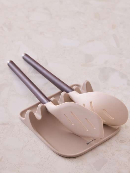 Подставка для кухонных инструментов smart helper, 17х17 см, бежевая Smart Solutions SS0000423