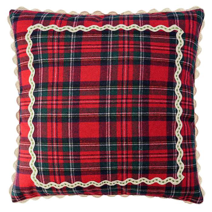 Подушка декоративная Шотландская клетка из коллекции new year essential, 45x45см Tkano TK26-CU0013