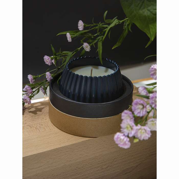 Свеча ароматическая musk, rose & cedarwood из коллекции edge, синий, 30 ч Tkano TK23-ARO0008