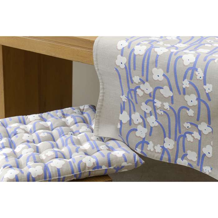 Подушка на стул из хлопка с принтом Полярный цветок из коллекции scandinavian touch, 40х40 см Tkano TK22-CP0019