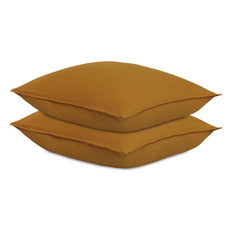 Набор наволочек изо льна и хлопка цвета карри из коллекции essential, 70х70 см Tkano TK24-PC0017