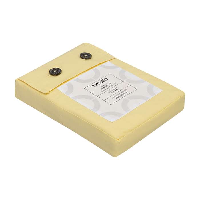 Набор наволочек из стираного перкаля светло-желтого цвета из коллекции essential, 70х70 см Tkano TK24-PC0022