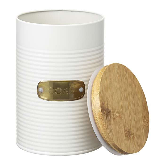 Банка для хранения соли irmel, 1,3 л, молочная Smart Solutions SS0000184