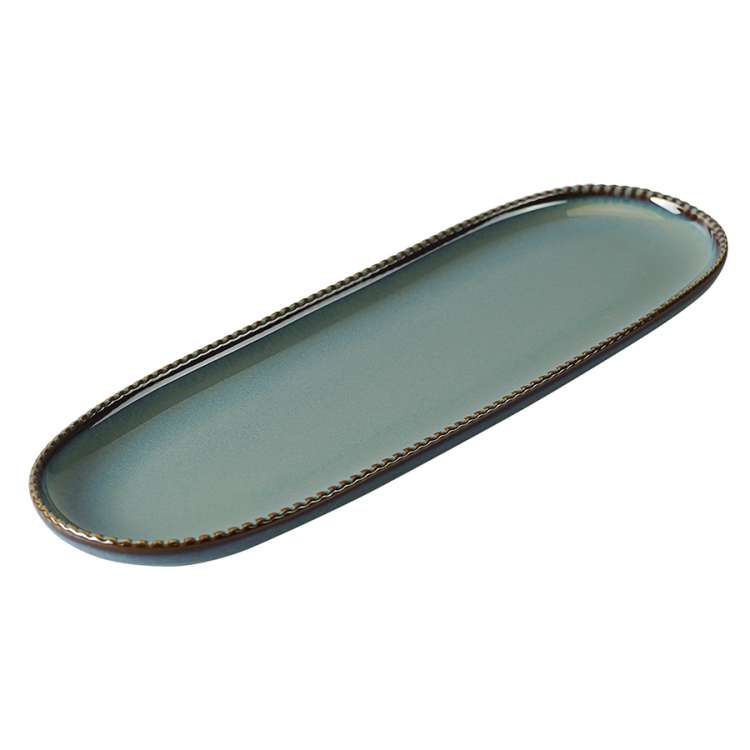 Овальное блюдо темно-серого цвета из коллекции kitchen spirit Tkano TK23-TW_SBW0001