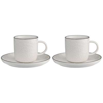 Набор чайных пар contour, 250 мл, 2 шт. Liberty Jones LJ_RI_CU250