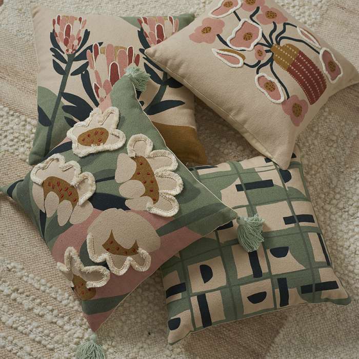 Подушка декоративная с геометрическим принтом из коллекции ethnic, 45х45 см Tkano TK24-CU0007