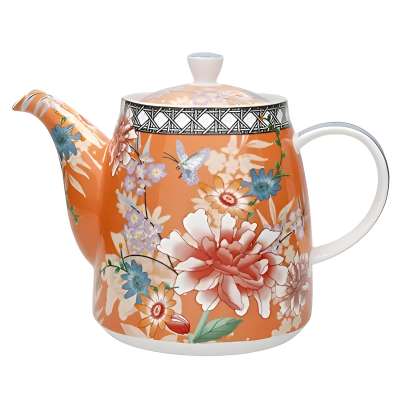 Чайник Bell London Pottery 1л с коралловым цветочным рисунком Kitchen Craft LPBLTPOT1LCOR