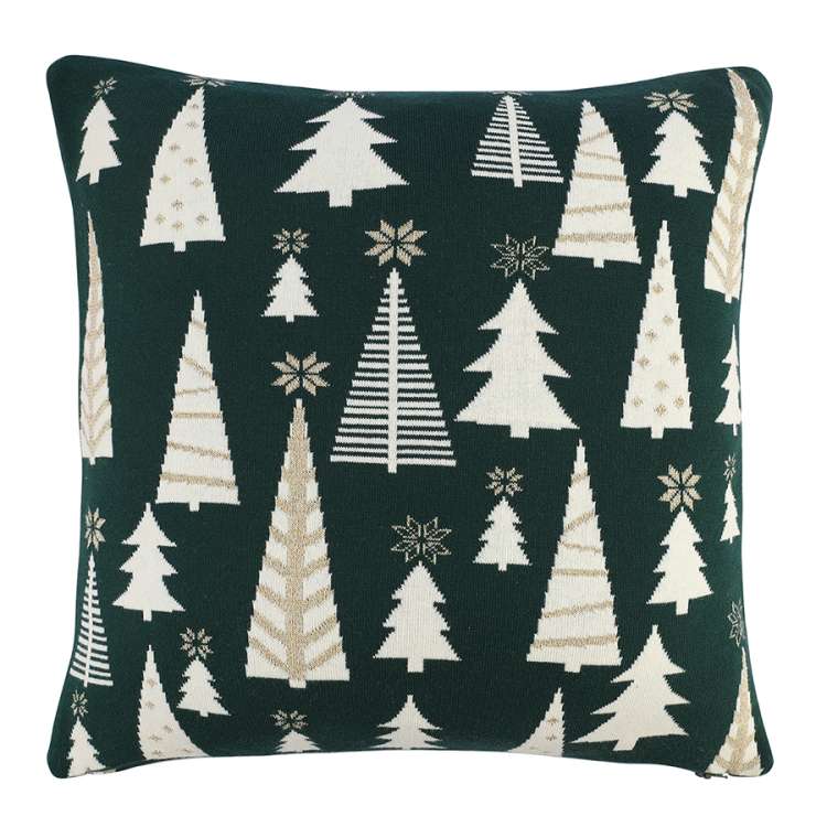 Подушка вязаная с новогодним рисунком whitewood из коллекции new year essential, 45x45 см Tkano TK25-CU0019