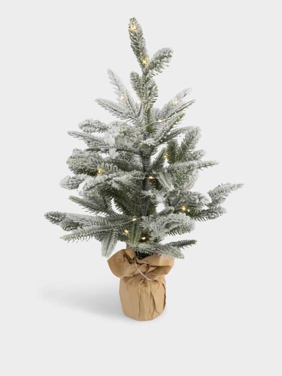 Ель искусственная, 60 см, в крафте, с подсветкой, полиэтилен, Interior natural ANNA LAFARG ANLAF-H15484-LIGHT