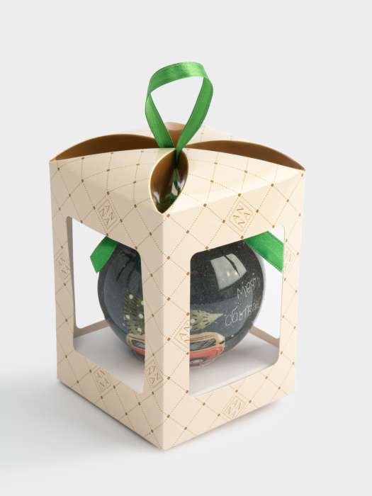 Игрушка елочная, 7 см, пенопласт, шар, Машинка, New year ANNA LAFARG ANLAF-XSR0940