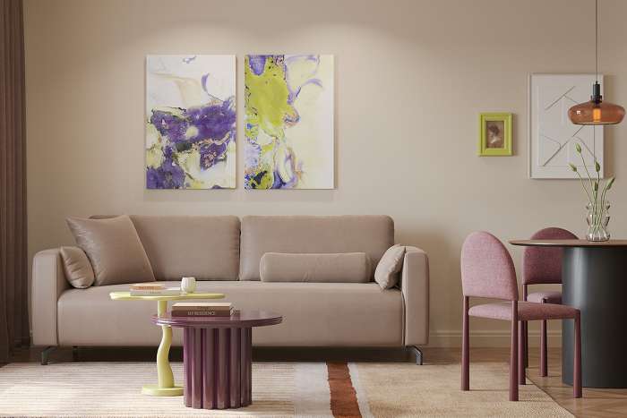 Столик кофейный vivlend, D57 см, ночная слива Bergenson Bjorn BB0000889