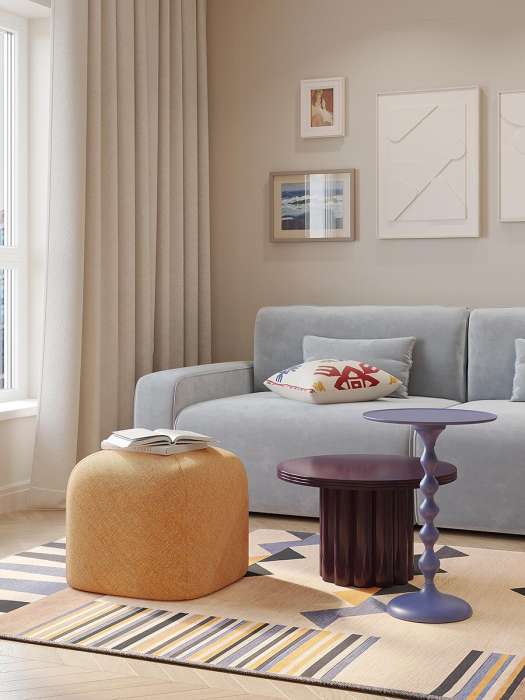 Столик кофейный vivlend, D57 см, ночная слива Bergenson Bjorn BB0000889