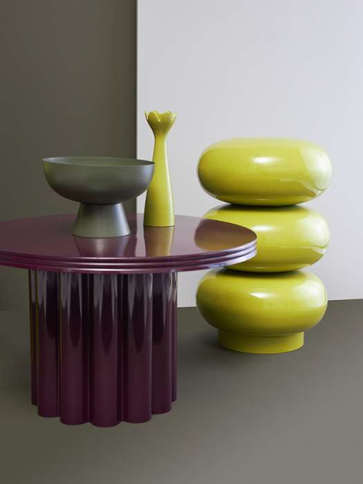 Столик кофейный vivlend, D57 см, ночная слива Bergenson Bjorn BB0000889