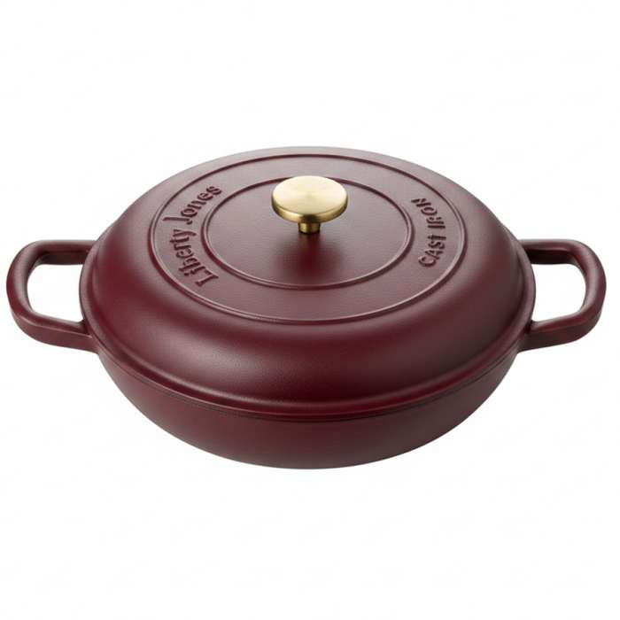 Сотейник с крышкой из коллекции "Шеффилд", D30 см, 4 л, бургунди Liberty Jones LJ0000575