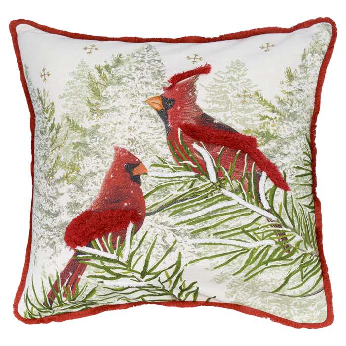 Подушка декоративная с рисунком northern cardinal из коллекции new year essential, 45х45 см Tkano TK23-CU0013