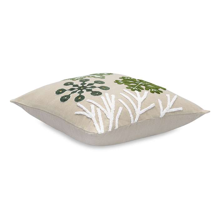 Подушка декоративная с вышивкой Snow flakes из коллекции New Year Essential, 45х45 см TKANO TK23-CU0016