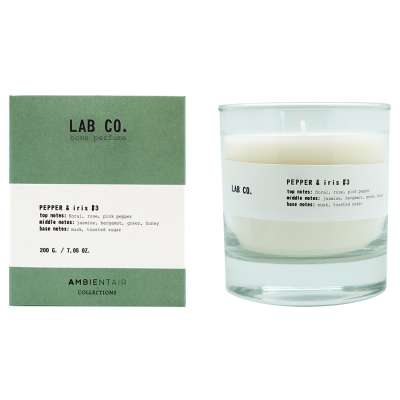 Свеча ароматическая  lab co, pepper&amp;iris, 40 ч Ambientair VV040AQLB