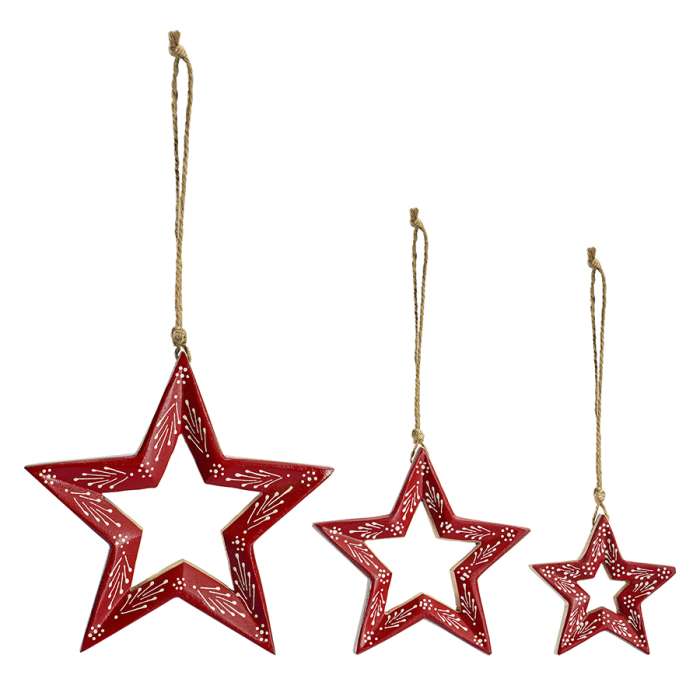 Набор елочных украшений bright stars из коллекции new year essential, 3 шт. Tkano TK23-NY_SET0008