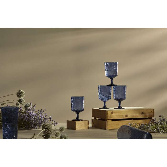 Набор бокалов для вина arctic, 280 мл, синий, 4 шт. Liberty Jones LJ0000346