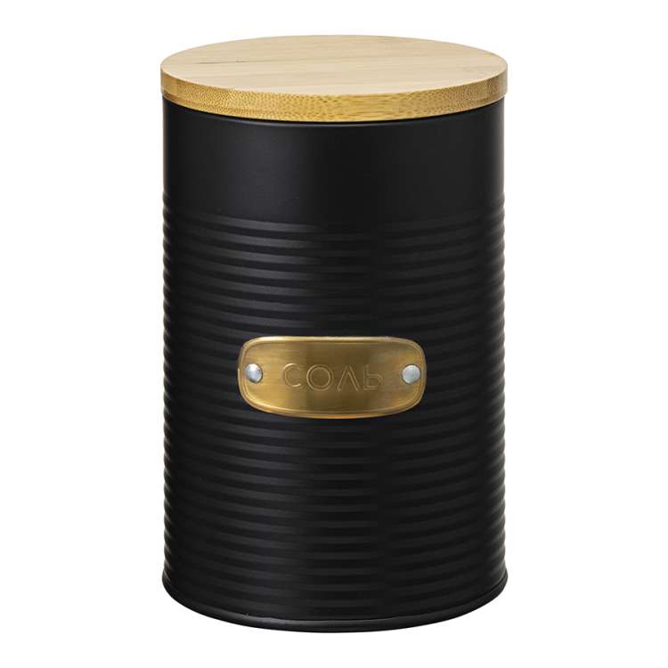 Банка для хранения соли irmel, 1,3 л, графит Smart Solutions SS0000185