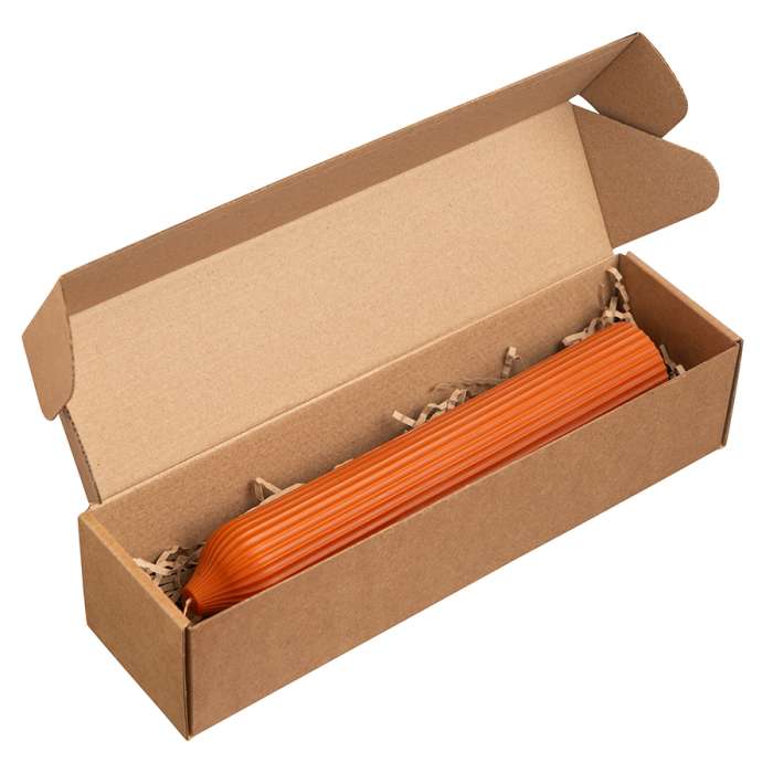 Свеча декоративная оранжевого цвета из коллекции Edge, 25,5см TKANO TK22-CND0027