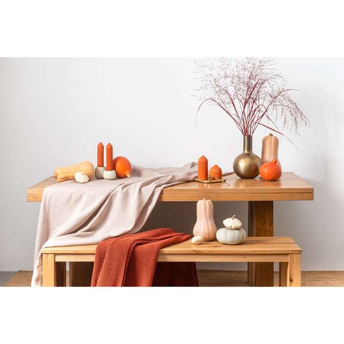 Свеча декоративная оранжевого цвета из коллекции Edge, 25,5см TKANO TK22-CND0027