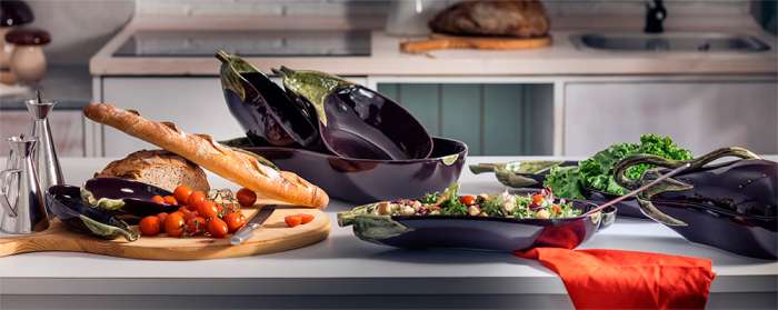 Салатник "Баклажан" 24,5см BORDALLO PINHEIRO BOR65020322