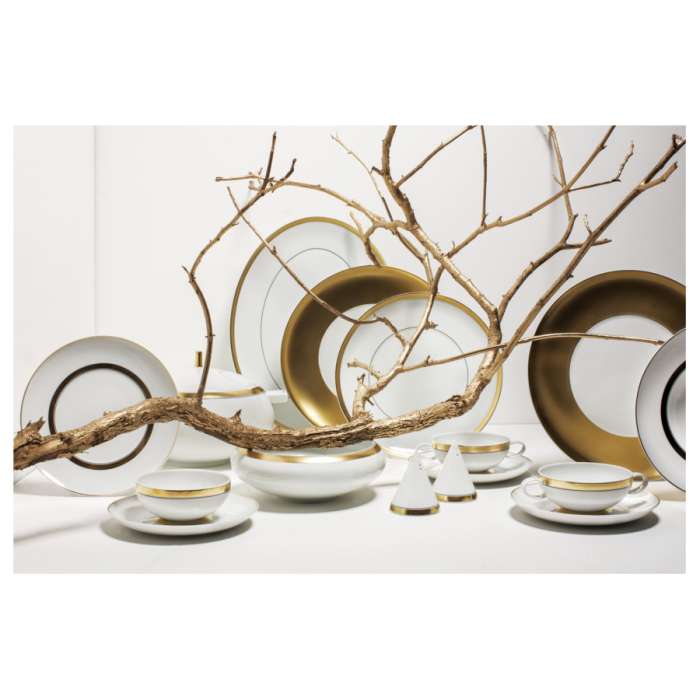 Сервиз столовый Vista Alegre Домо Золотой на 6 персон 20 предметов, фарфор