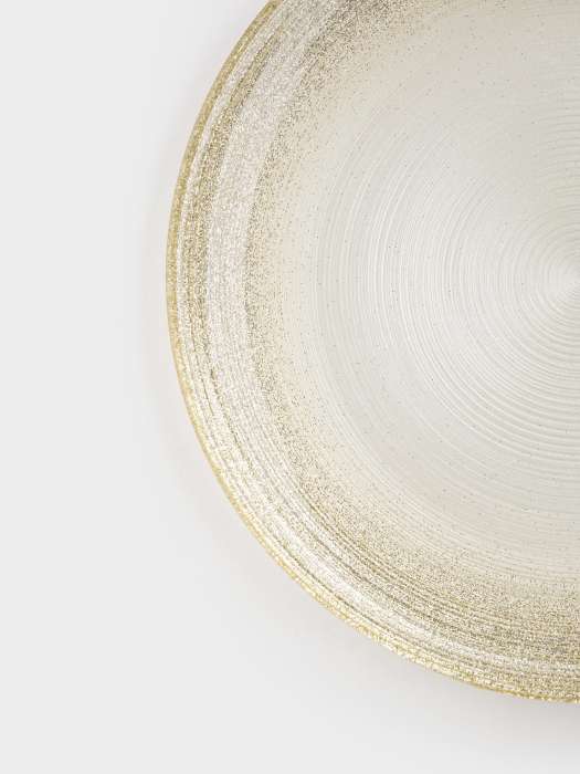 Тарелка закусочная, 21 см, стекло, молочная/шампань, Marbella ANNA LAFARG ANLAF-2414-2009061