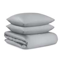 Комплект постельного белья из премиального сатина светло-серого цвета из коллекции essential, 150х20 Tkano TK25-DC0007