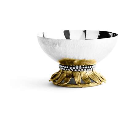 Чаша для орехов Michael Aram Подсолнухи 15,5 см, сталь нержавеющая