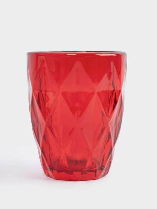 Стакан, 10 см, 270 мл, стекло Р, красный, Diamond color ANNA LAFARG ANLAF-GCW793