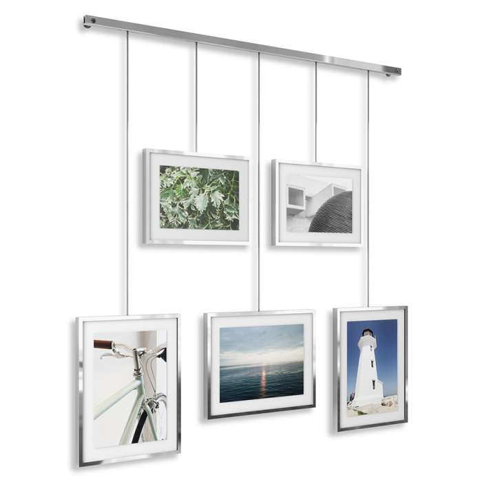 Панно для фотографий exhibit, хром, 5 эл. UMBRA 1013426-158