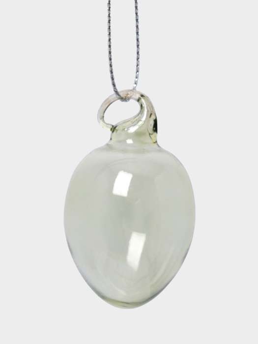 Подвеска декоративная, 3х4 см, стекло, зеленая, Яйцо пасхальное, Interior Easter ANNA LAFARG ANLAF-DF960