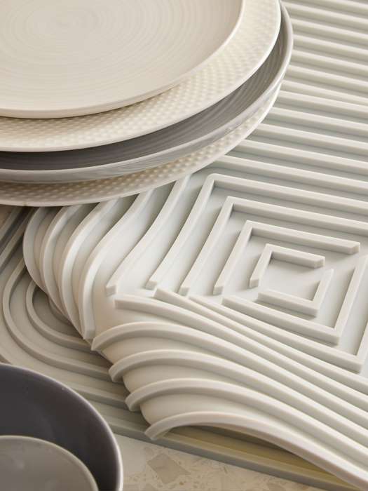 Коврик для сушки посуды dry flex, 34,5х31,5 см, графит Smart Solutions SS0000371