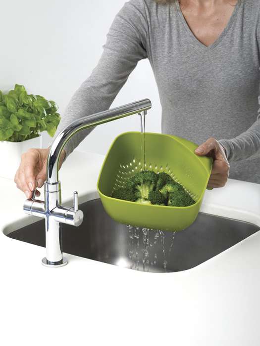 Дуршлаг square ss17, зеленый JOSEPH JOSEPH 40088