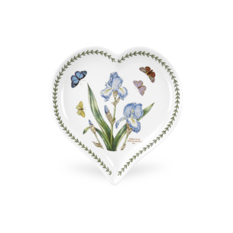 Блюдо-сердце Portmeirion Ботанический сад Ирис 23 см