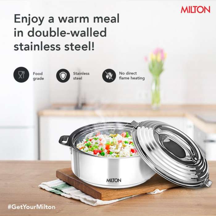 Термокастрюля Galaxia 2500, 2,5 л, Steel MILTON MC15325-ST