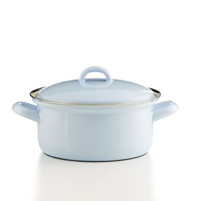 Кастрюля цилиндрическая с крышкой 1,5 л пастель голубой PASTELL RIESS 0279-006