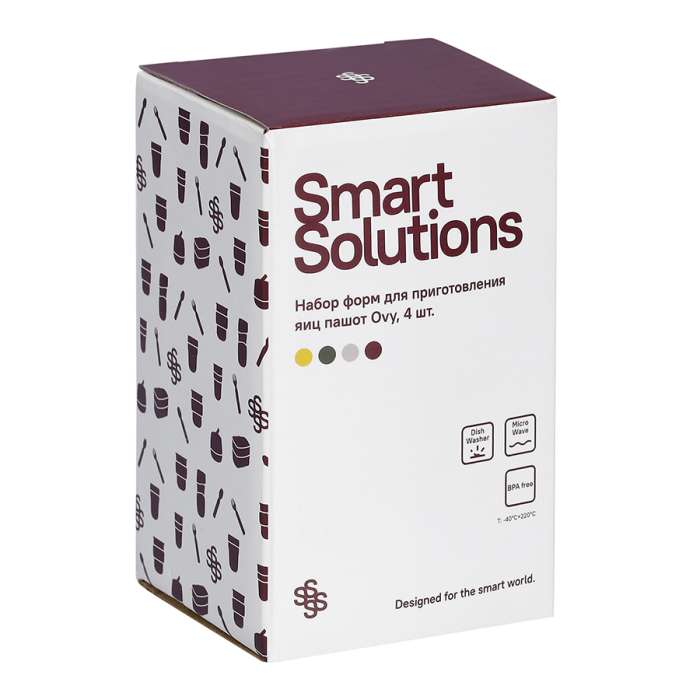 Набор форм для приготовления яиц пашот ovy, 4 шт. Smart Solutions SS-ES-SLC-Set4