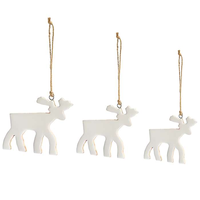 Набор елочных украшений santa reindeers из коллекции new year essential, 3 шт. Tkano TK23-NY_SET0009