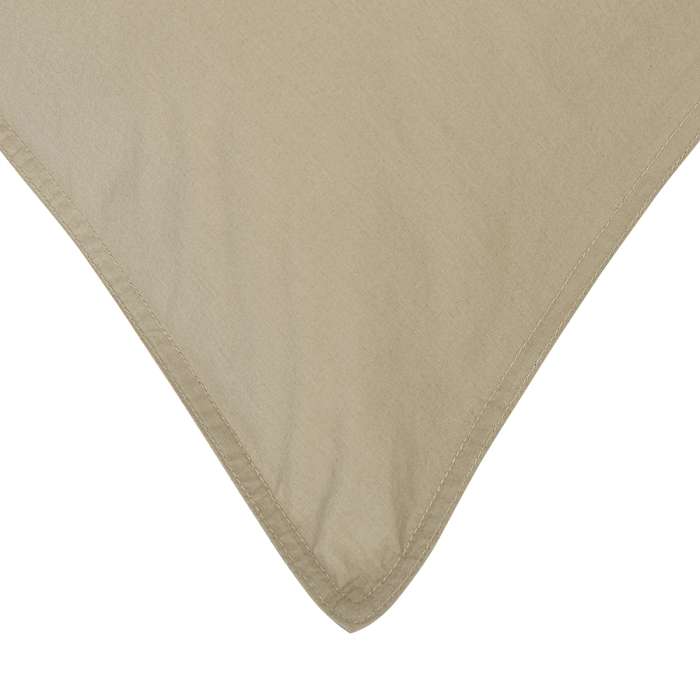 Комплект постельного белья из стираного перкаля бежево-серого цвета из коллекции essential, 200х220 см Tkano TK24-DC0024