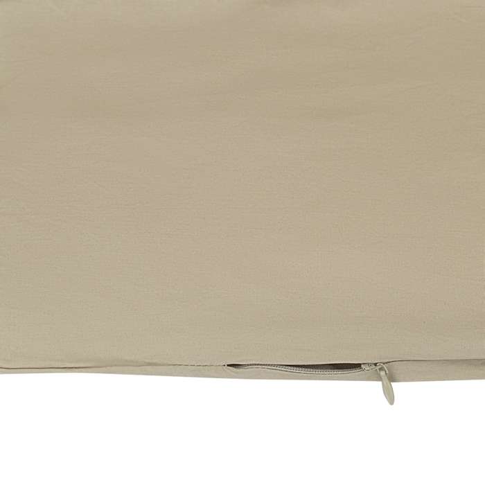 Комплект постельного белья из стираного перкаля бежево-серого цвета из коллекции essential, 200х220 см Tkano TK24-DC0024