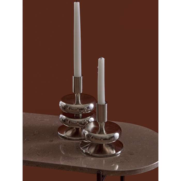 Подсвечник stone, 17 см, серебристый Bergenson Bjorn BB0000866