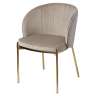 Стул coral, велюр, серо-бежевый Bergenson Bjorn BB0000702