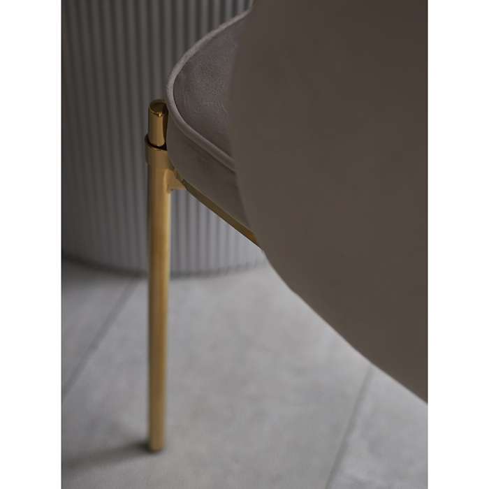 Стул coral, велюр, серо-бежевый Bergenson Bjorn BB0000702