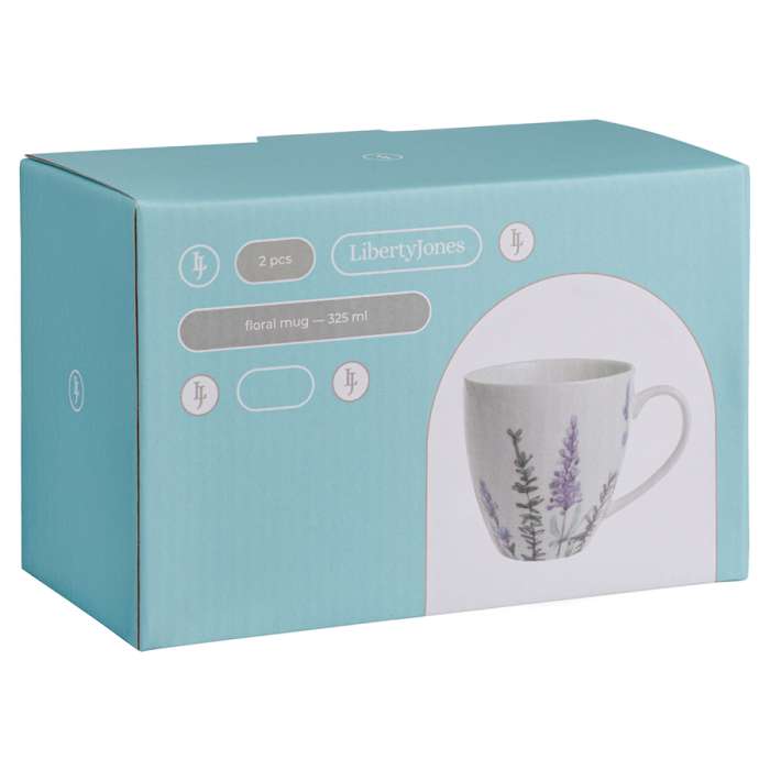Набор кружек floral, 325 мл, 2 шт. Liberty Jones LJ_SB_MU325