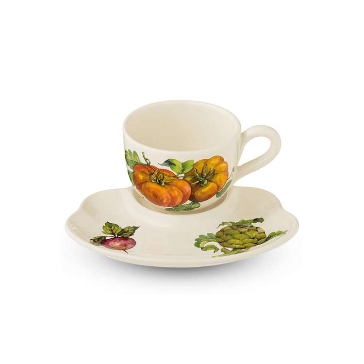 Nuova Cer Чашка с блюдцем Mercato della Terra 24х20см Nuova Cer 7960-MDT